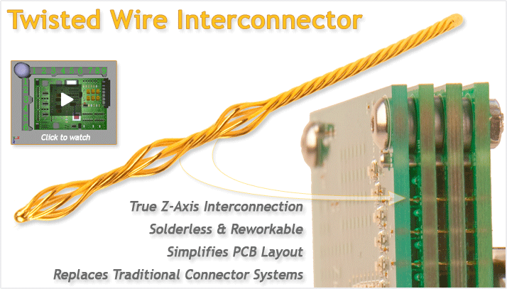 Medallion Technology: high density interconnects, 3D interconnects, solderless interconnects, PCB interconnects